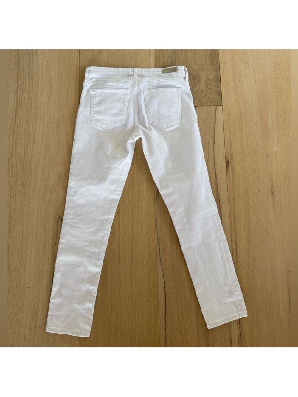 Ag Adriano Goldschmied The Prima Ankle Cigarette Ankle Jeans White Size 27R - Picture 12 of 13